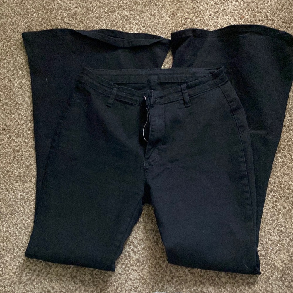 Flare black jeans